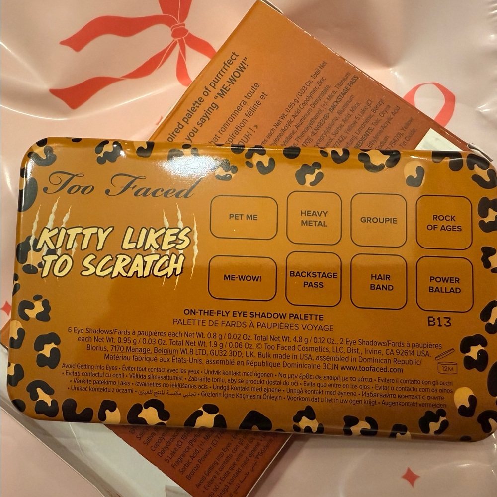 Too Faces NIB Kitty Likes To Scratch Eyeshadow Palette - Picture 4 of 6